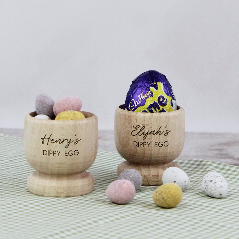 Wooden Egg Cup – Personalized Dippy Egg Holder